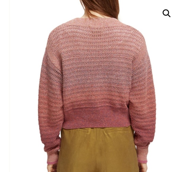 Scotch & Soda Degrade Multi-Color Pullover-Pink Punch Melange Size M - Picture 5 of 16